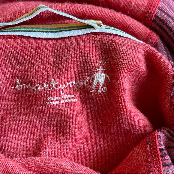Smartwool NTS Mid 250 Drape Neck Hoody Womens Sz L In Hibiscus Heather - Picture 6 of 7
